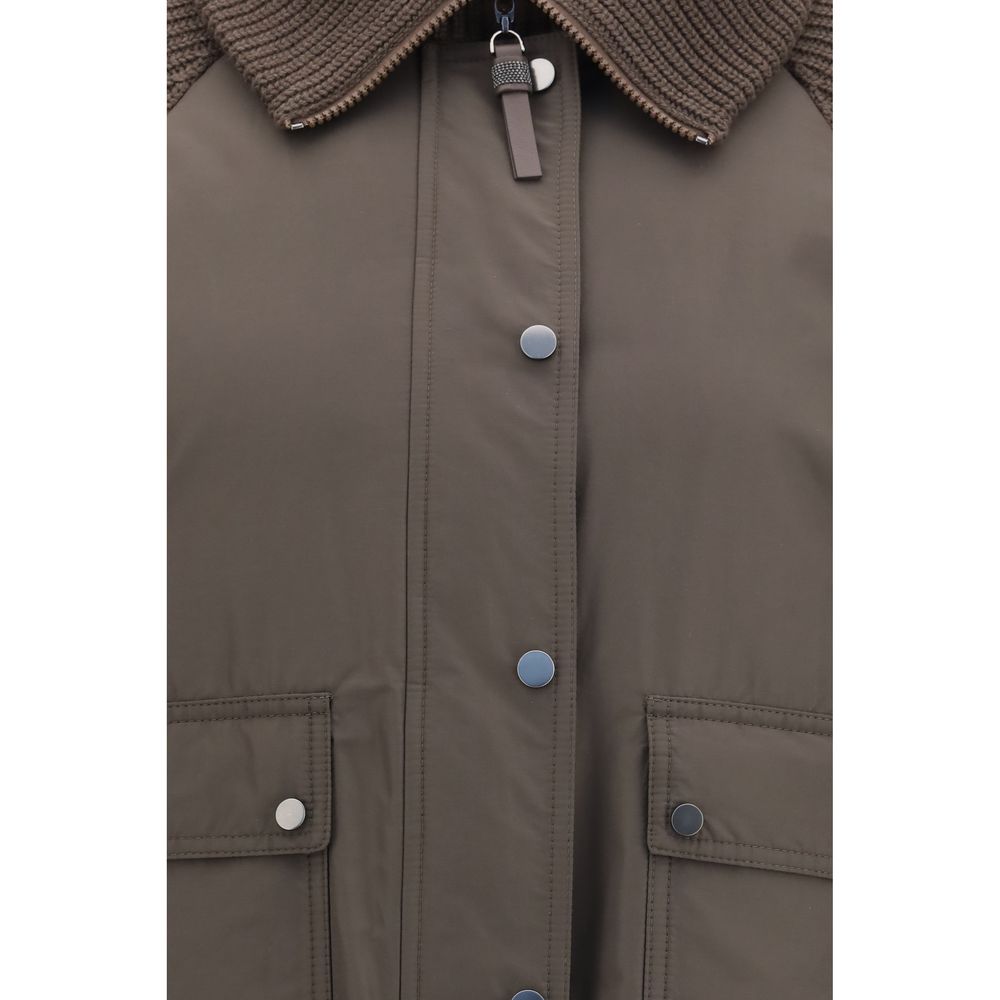 Brunello Cucinelli Brown Full-Length Jacket