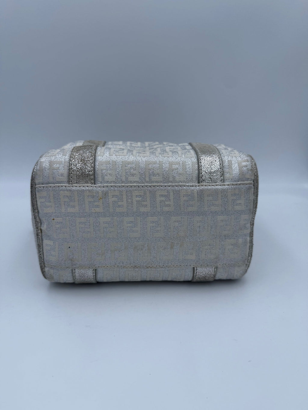 Fendi FENDI Mini Bauletto FF Zucchino Laminated Handbag