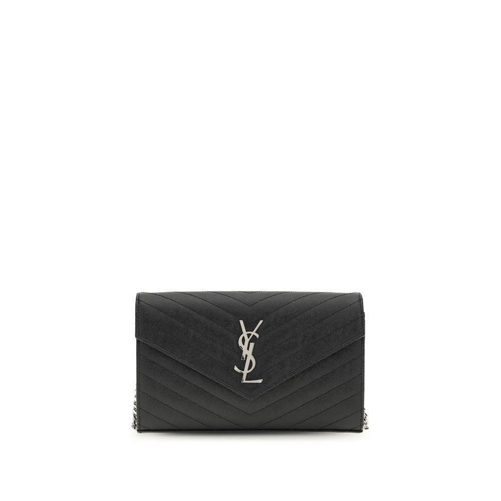 Saint Laurent Black Leather Wallet