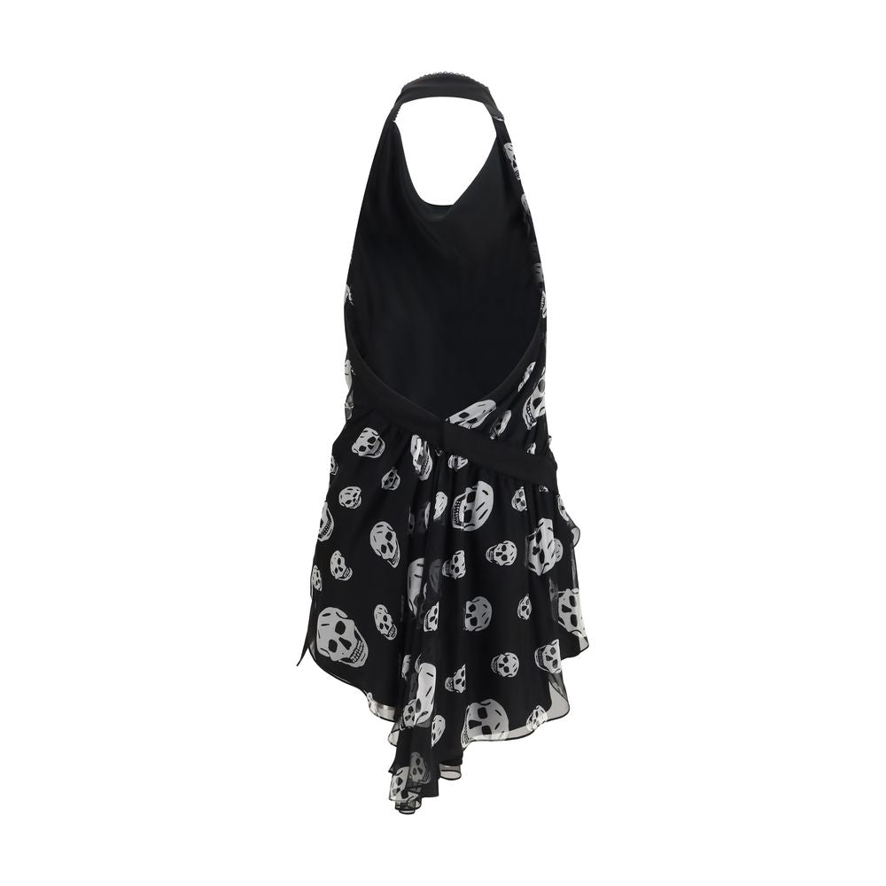 Alexander McQueen Black Silk Halter Top
