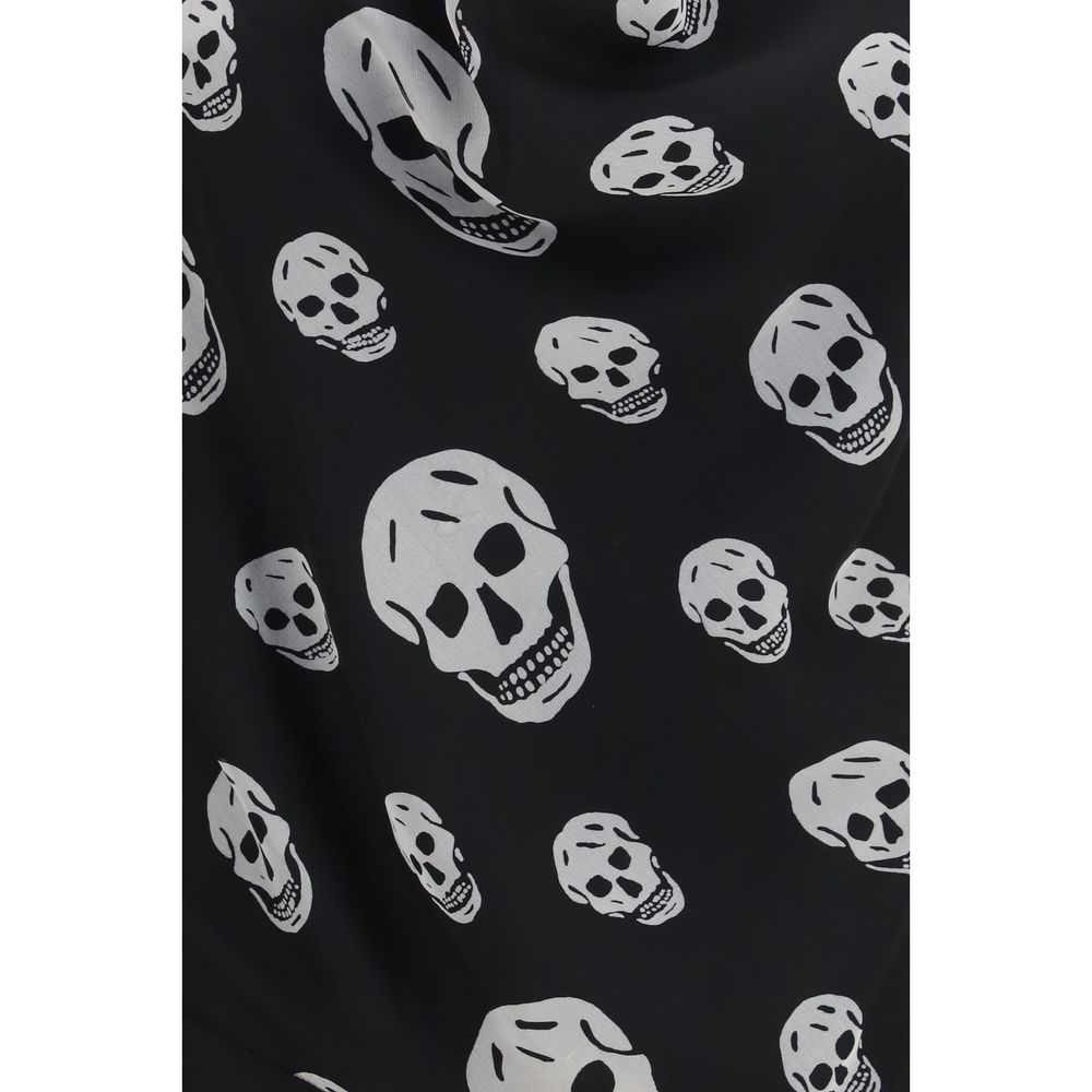 Alexander McQueen Black Silk Halter Top