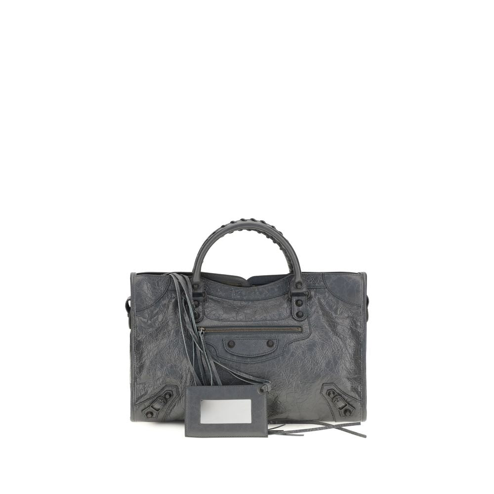 Balenciaga Gray Aries Aries Shoulder Bag