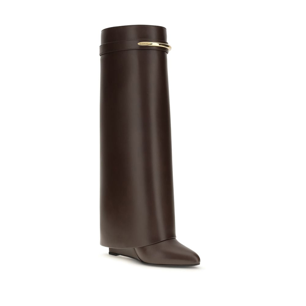 Givenchy Brown Leather High Heel Boots