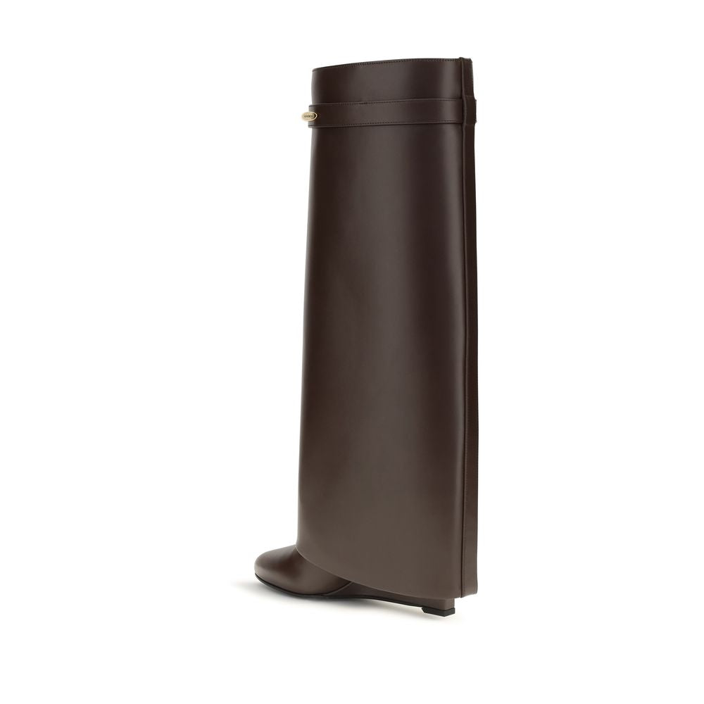 Givenchy Brown Leather High Heel Boots