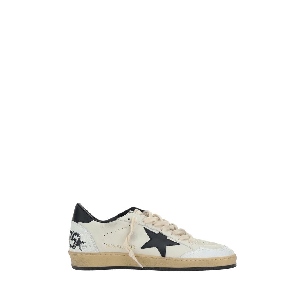 Golden Goose White Calf Leather Bos Taurus Low Top Sneakers