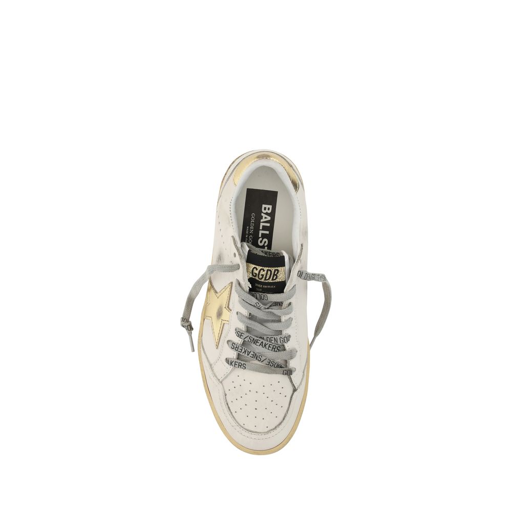 Golden Goose White Leather Sneakers