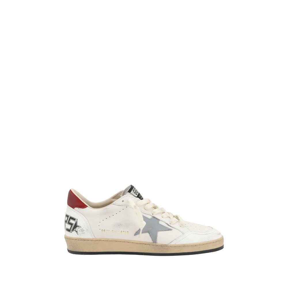 Golden Goose Beige Leather Low Top Sneakers
