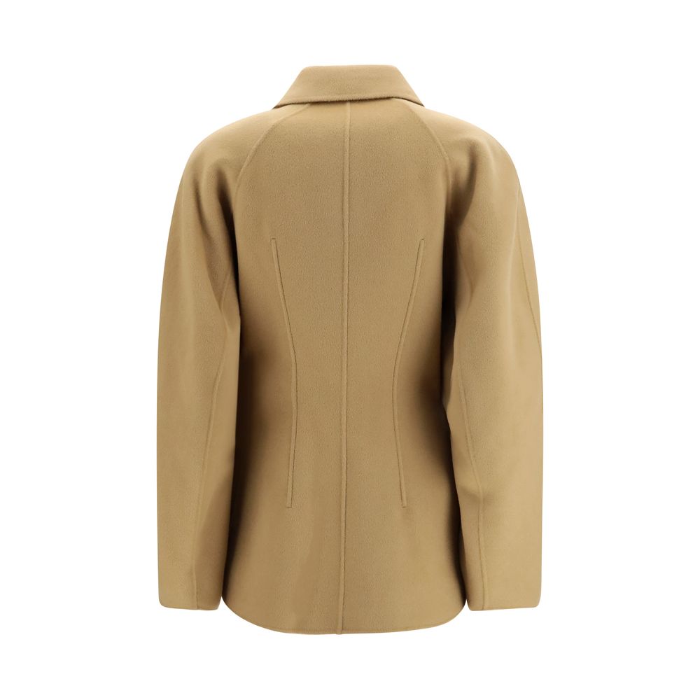 Rohe Beige Wool Full-Length Jacket