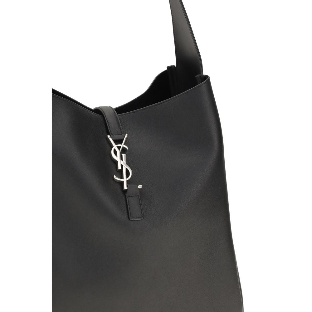 Saint Laurent Black Leather Shoulder Bag