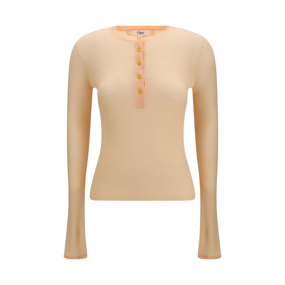 Chloé Orange Wool Sweatshirt