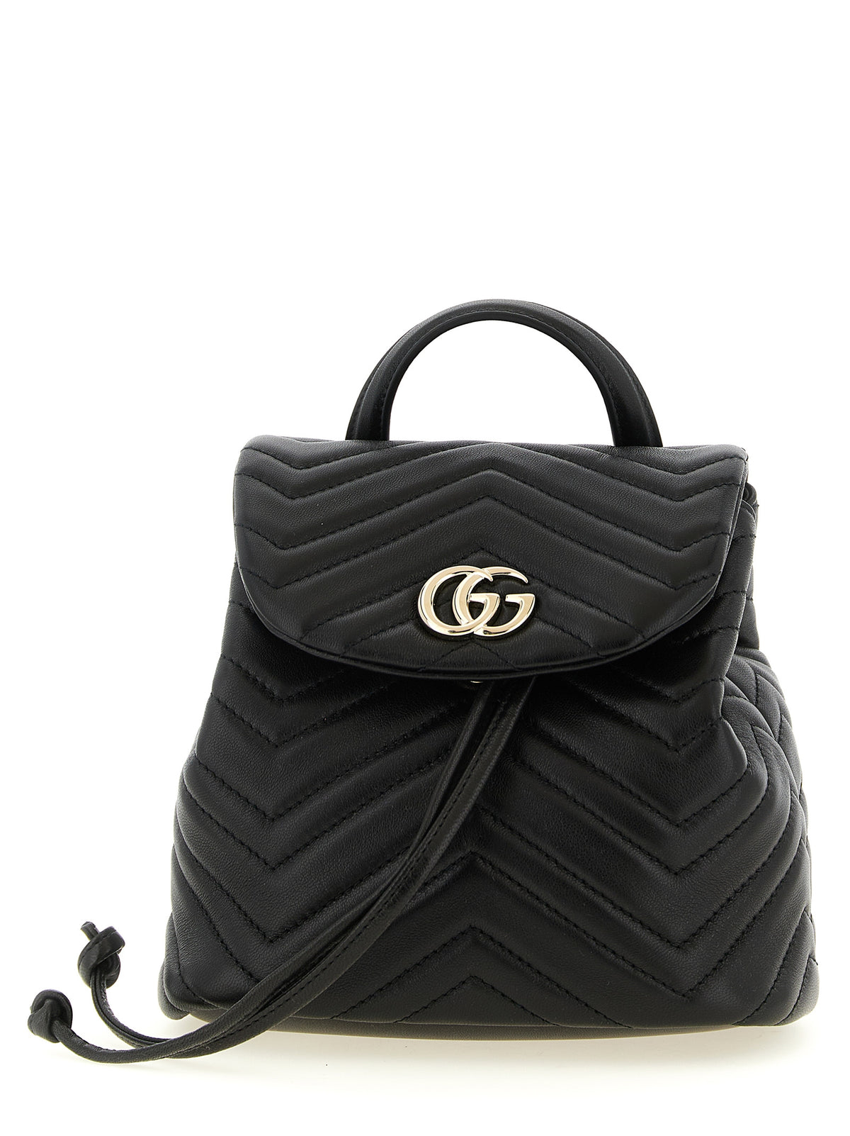 Gucci Black Leather Backpack