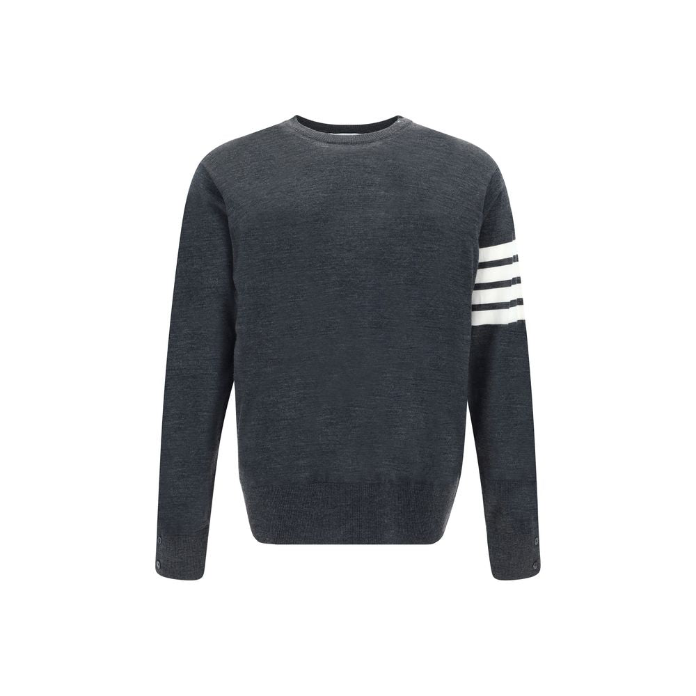 Thom Browne Gray Wool Sweatshirt