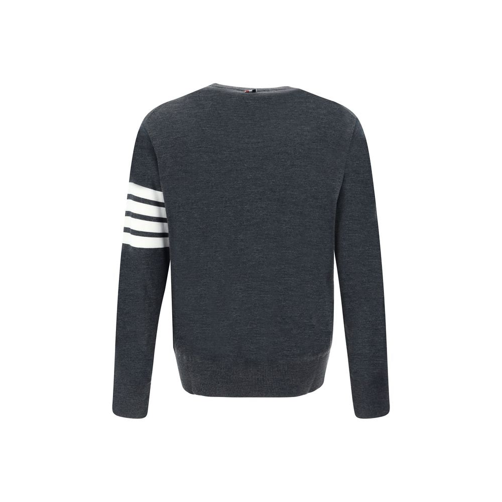 Thom Browne Gray Wool Sweatshirt