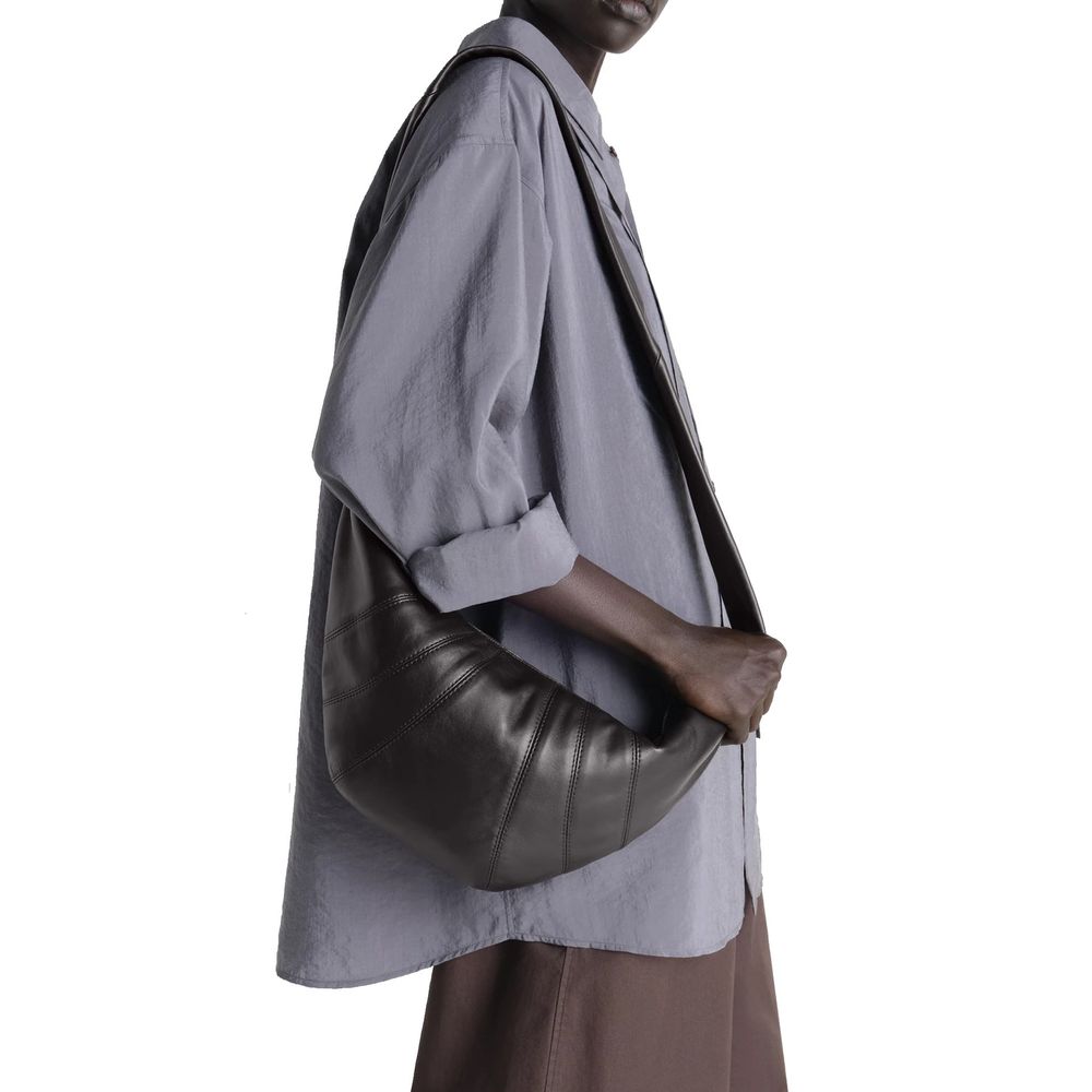 Lemaire Brown Leather Shoulder Bag