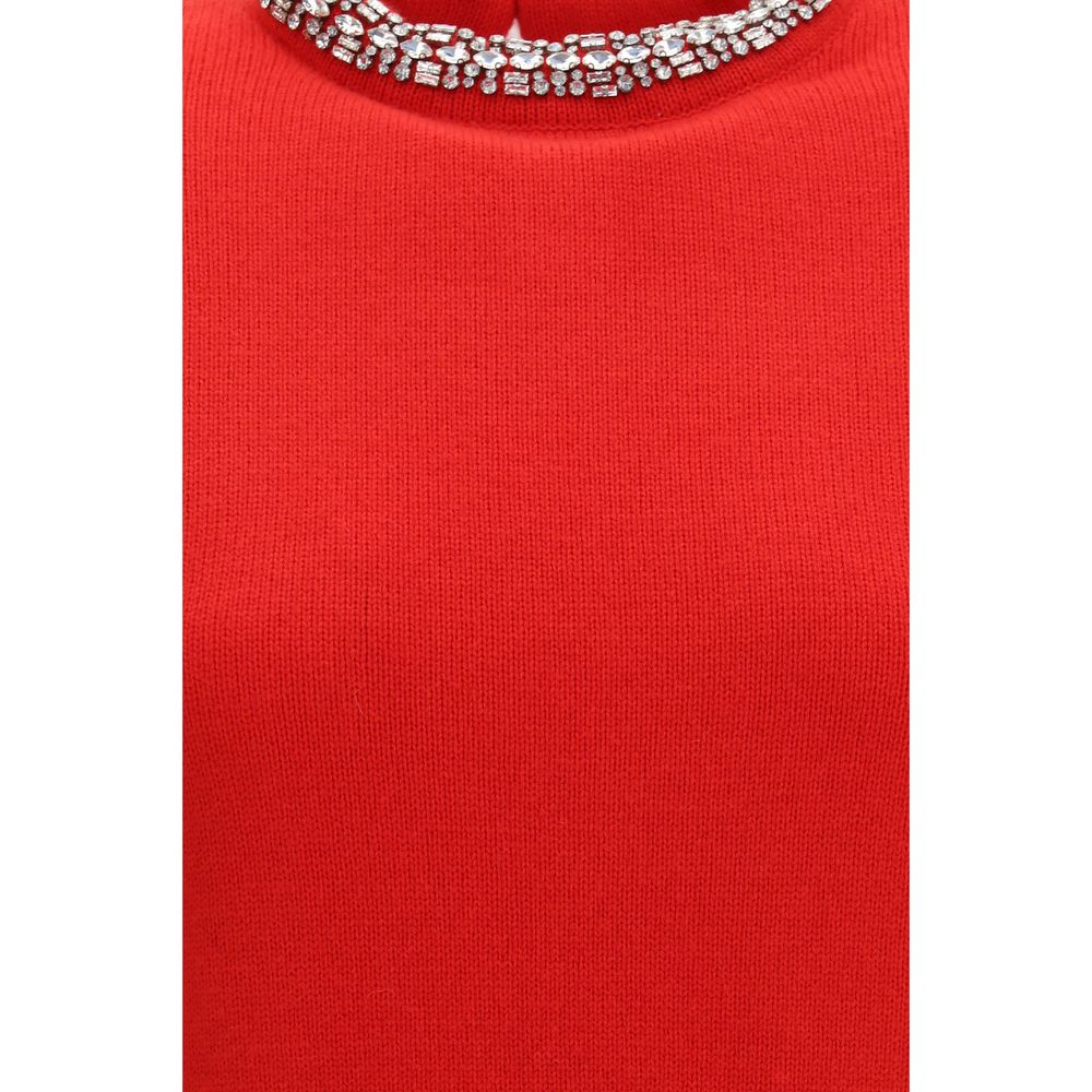 PINKO Red Wool Sweatshirt