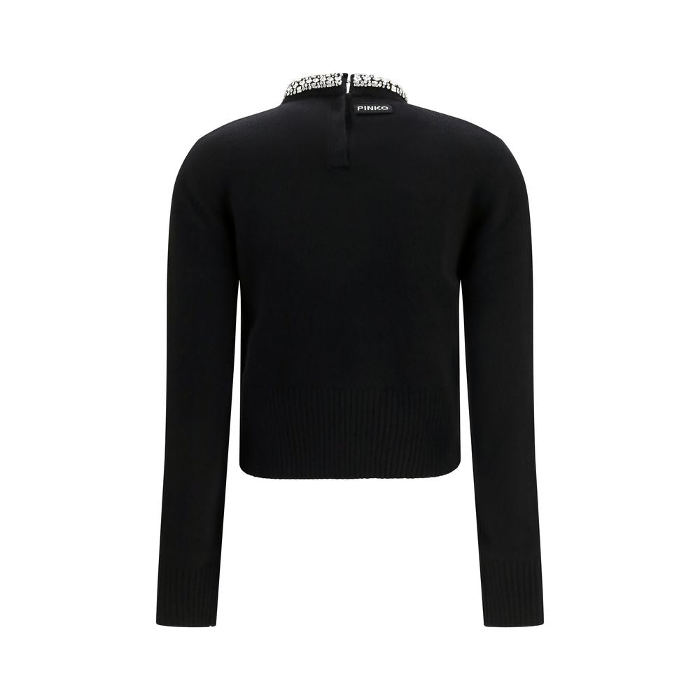 PINKO Black Wool Sweatshirt