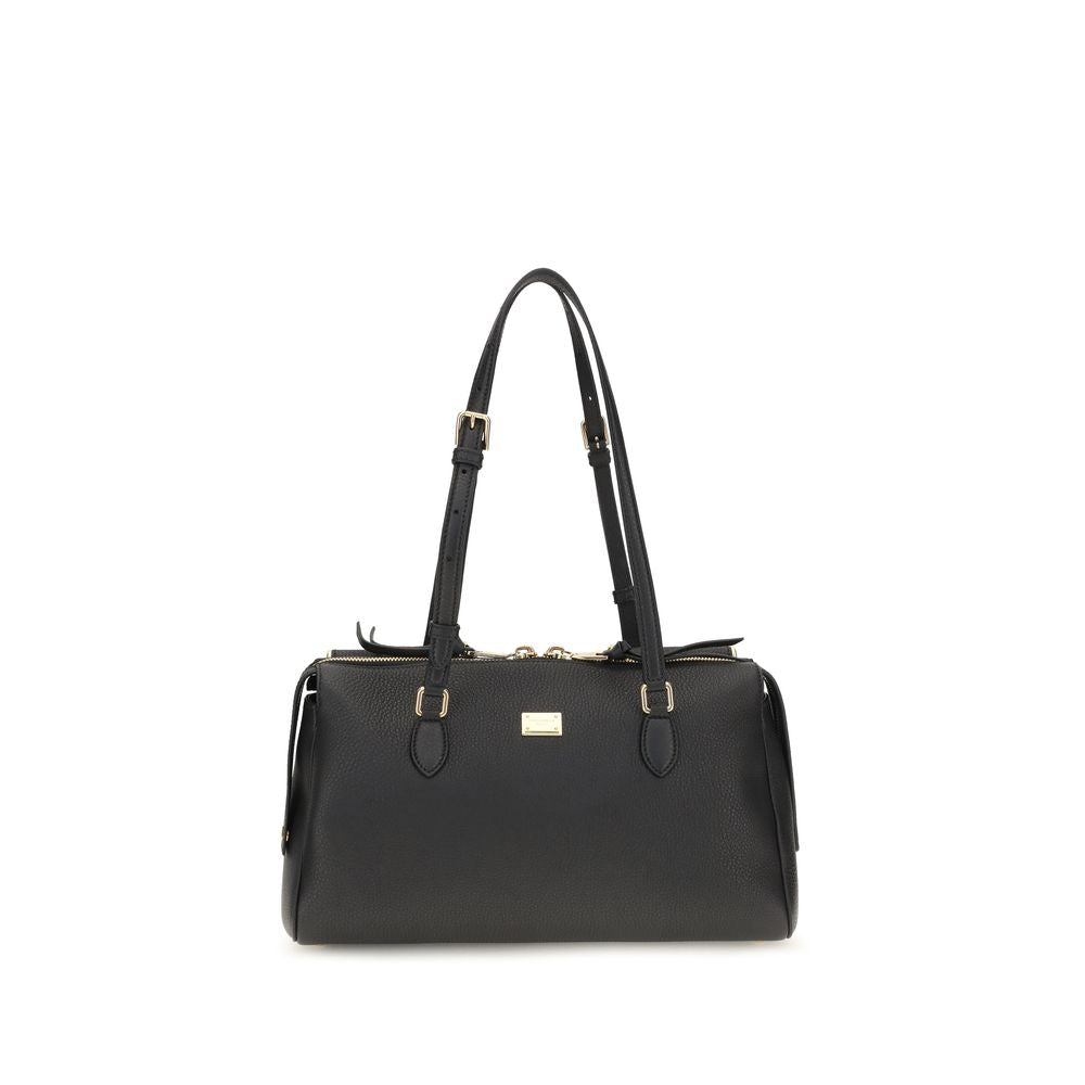 Dolce & Gabbana Black Leather Shoulder Bag