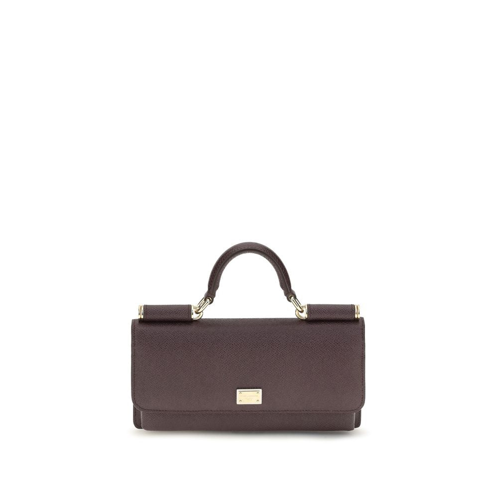 Dolce & Gabbana Brown Leather Shoulder Bag