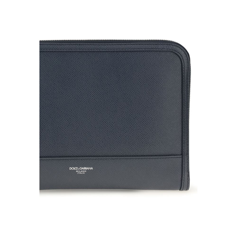 Dolce & Gabbana Blue Leather Wallet