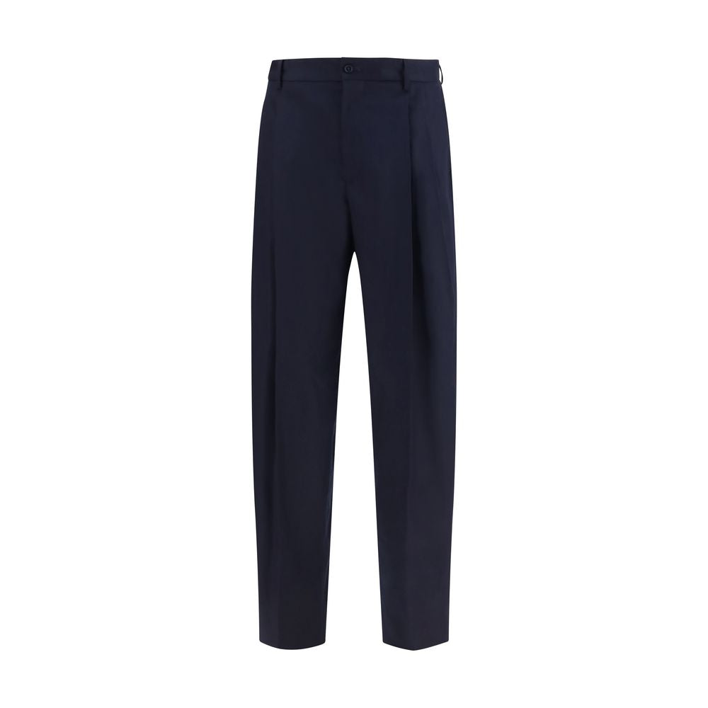 Dolce & Gabbana Blue Wool Dress Pants