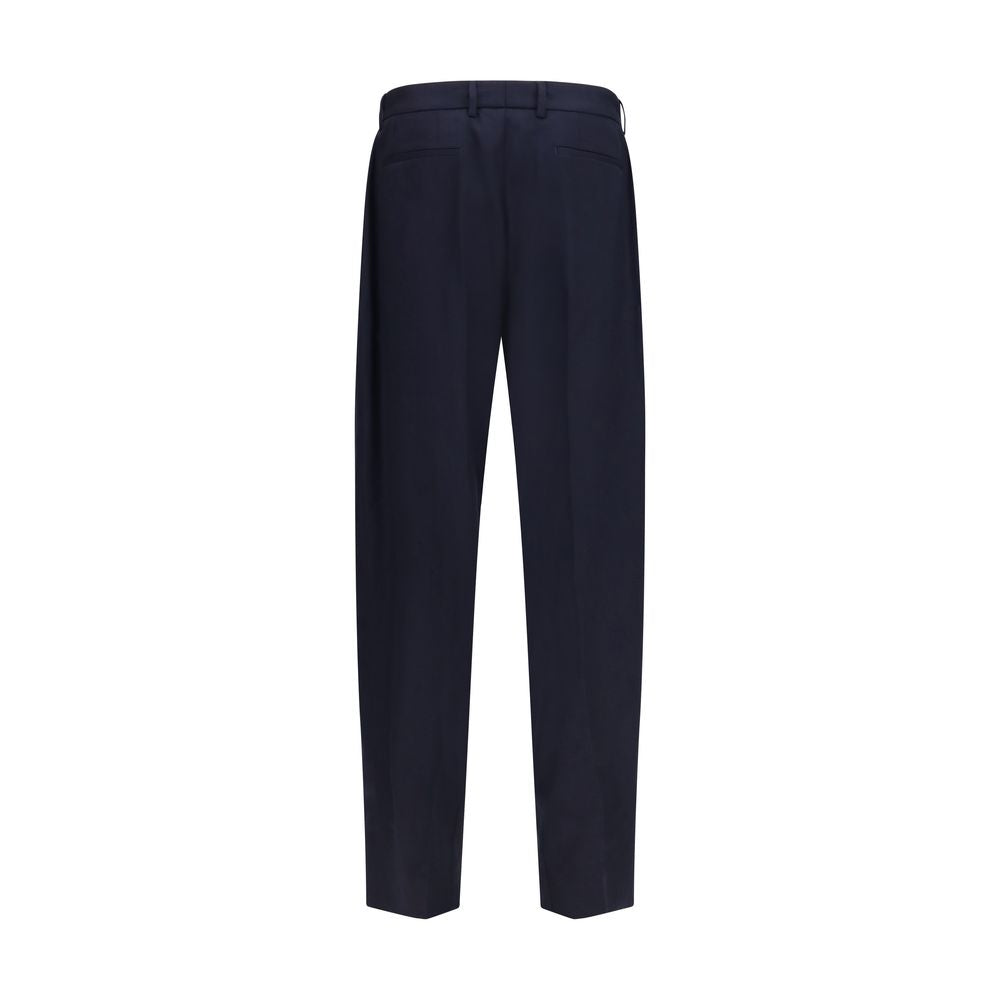 Dolce & Gabbana Blue Wool Dress Pants