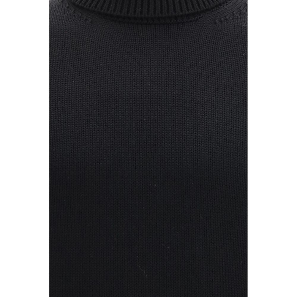 Roberto Collina Black Wool Turtleneck