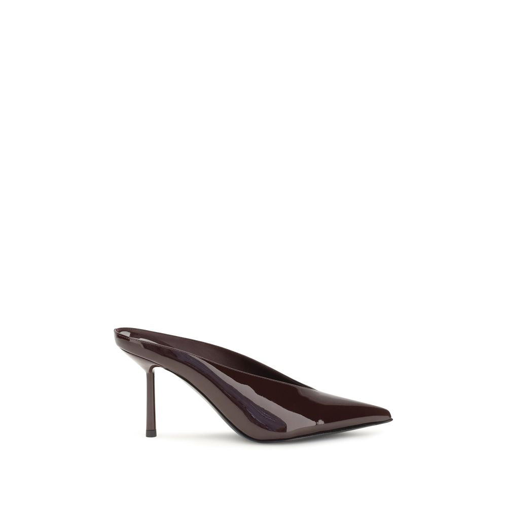 LE SILLA Bordeaux Leather Mules