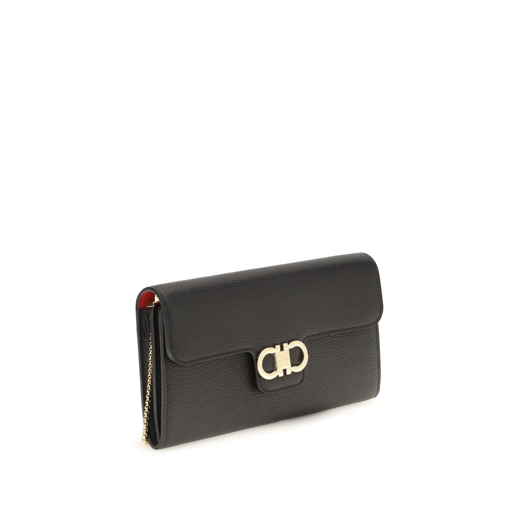 Ferragamo Black Leather Wallet