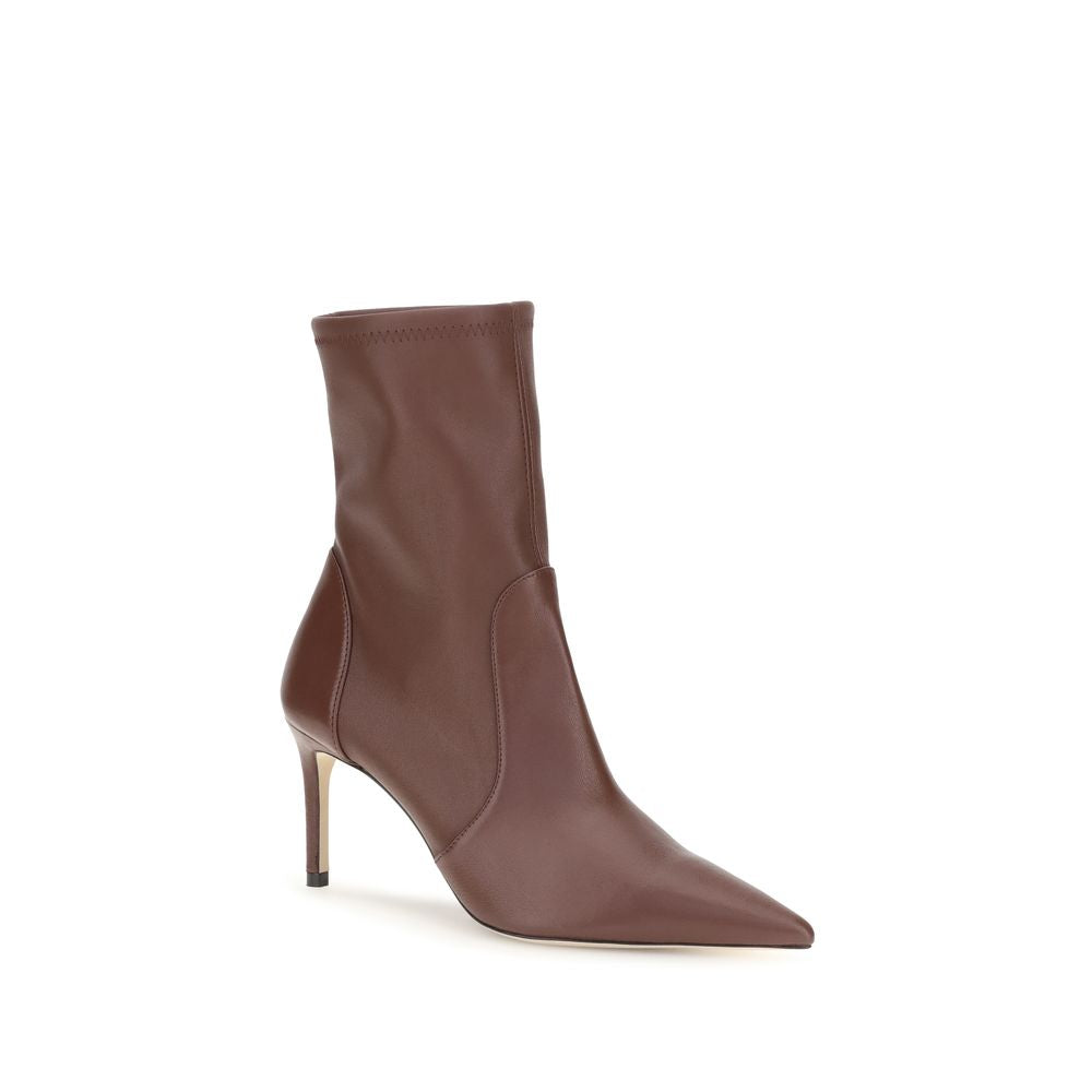 Stuart Weitzman Brown Leather Ankle Boots