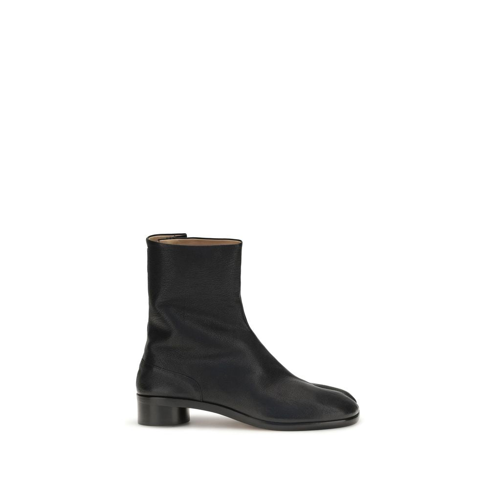 Maison Margiela Black Leather Ankle Boots