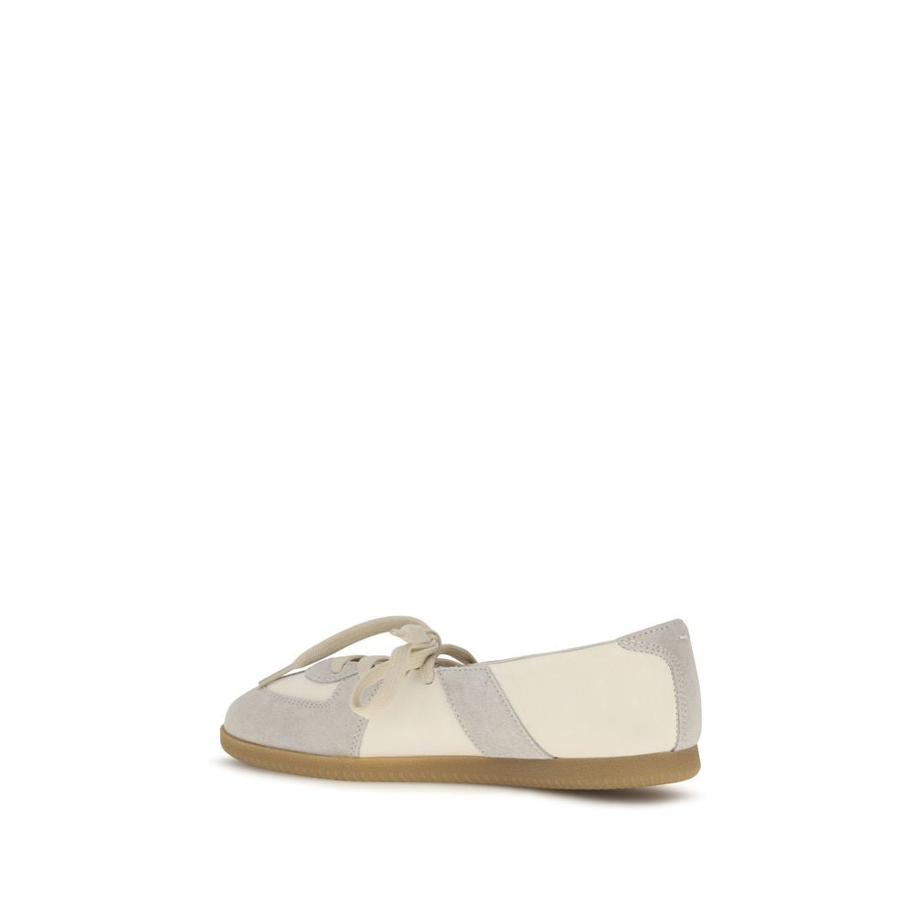Maison Margiela Beige Leather Ballet Flats