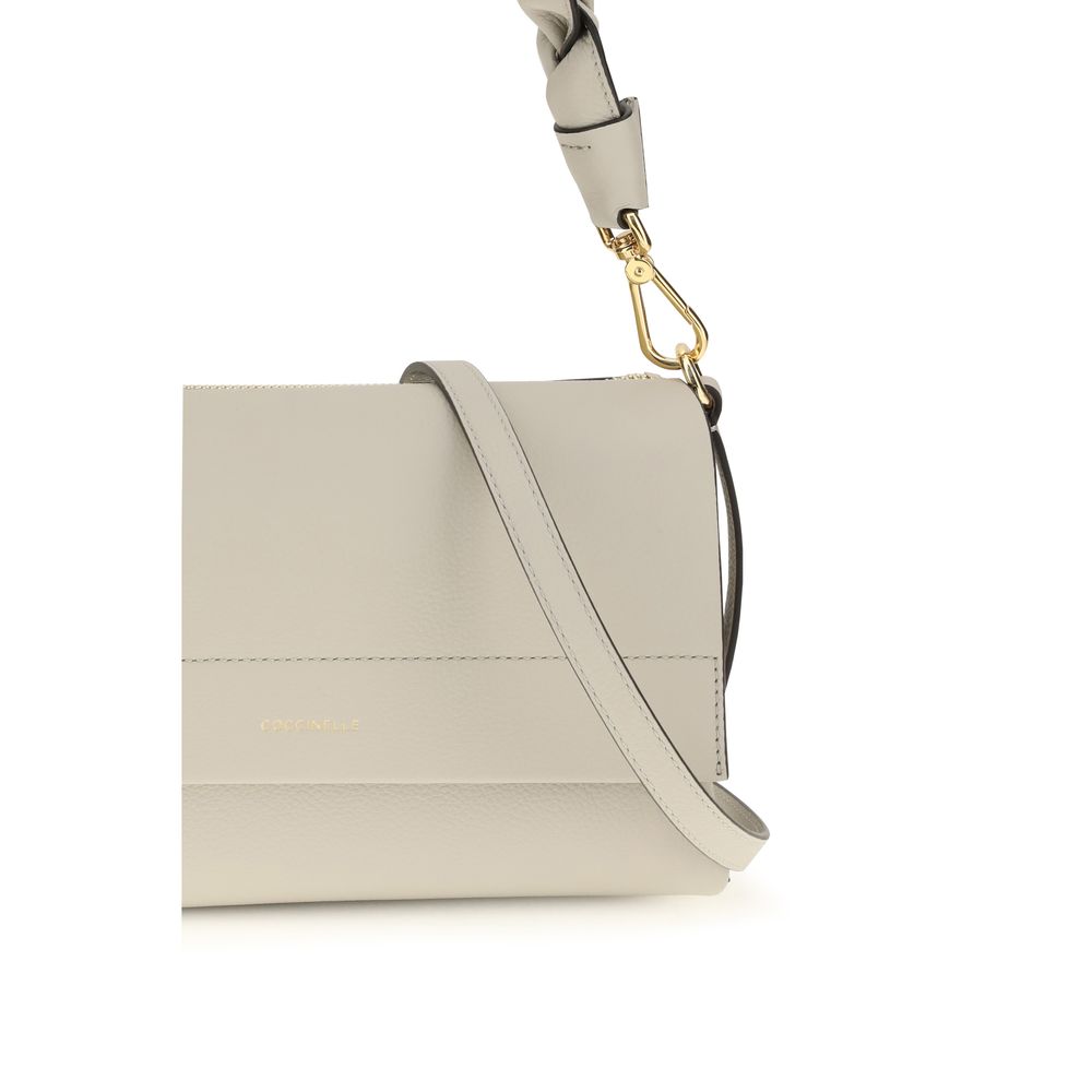 Coccinelle Beige Leather Shoulder Bag