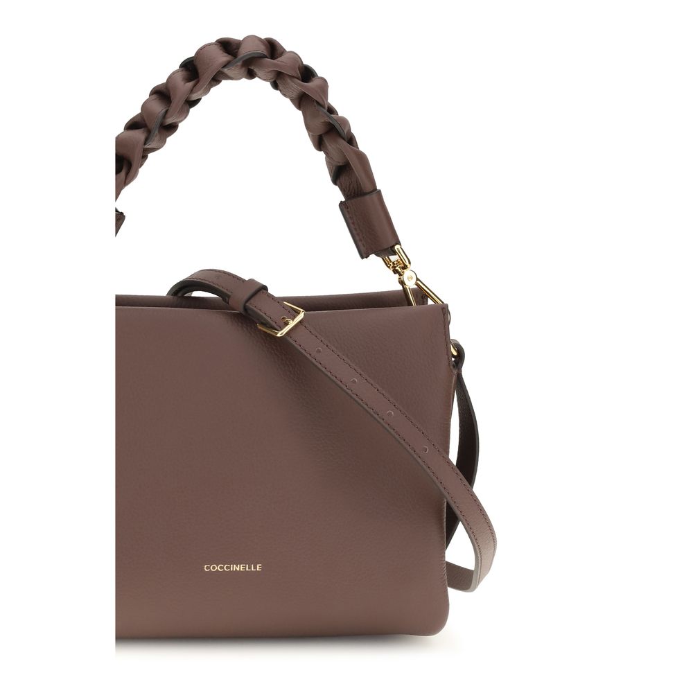 Coccinelle Brown Calf Leather Bos Taurus Shoulder Bag