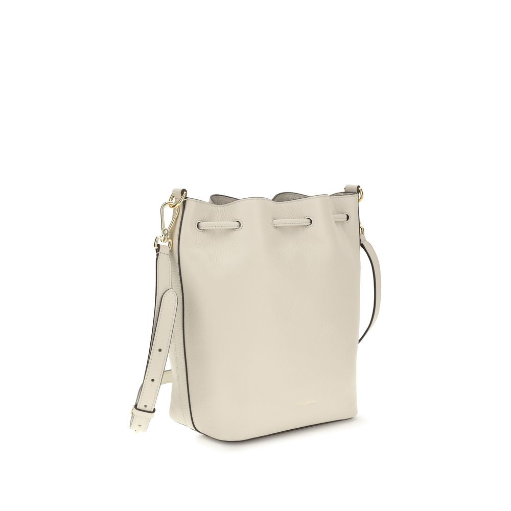 Coccinelle Beige Leather Backet Bag