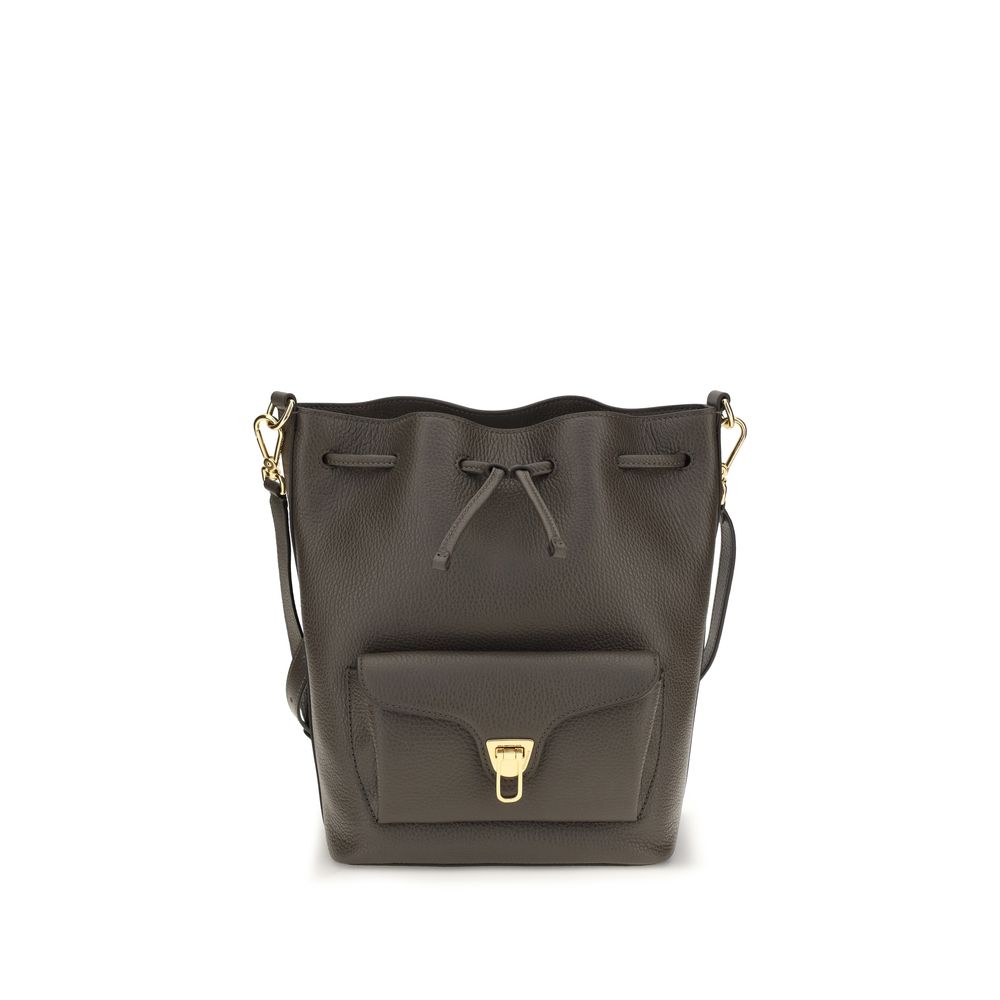 Coccinelle Brown Leather Backet Bag