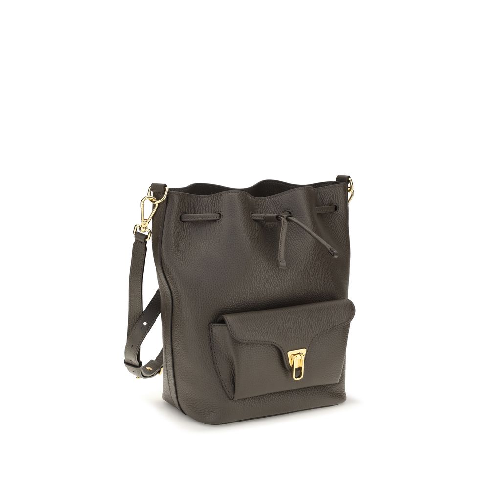 Coccinelle Brown Leather Backet Bag