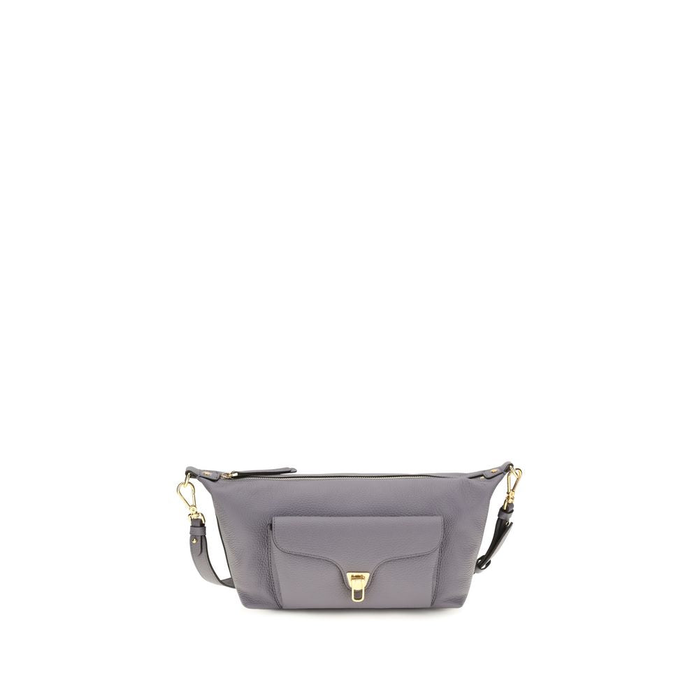 Coccinelle Gray Leather Shoulder Bag