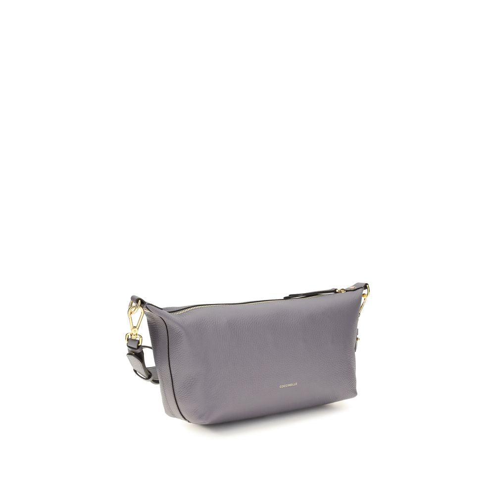 Coccinelle Gray Leather Shoulder Bag