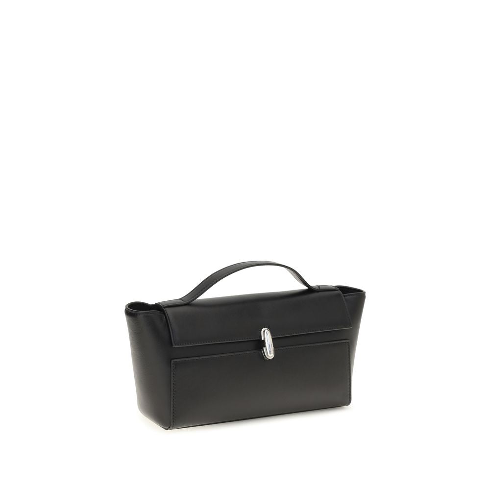 Savette Black Leather Shoulder Bag