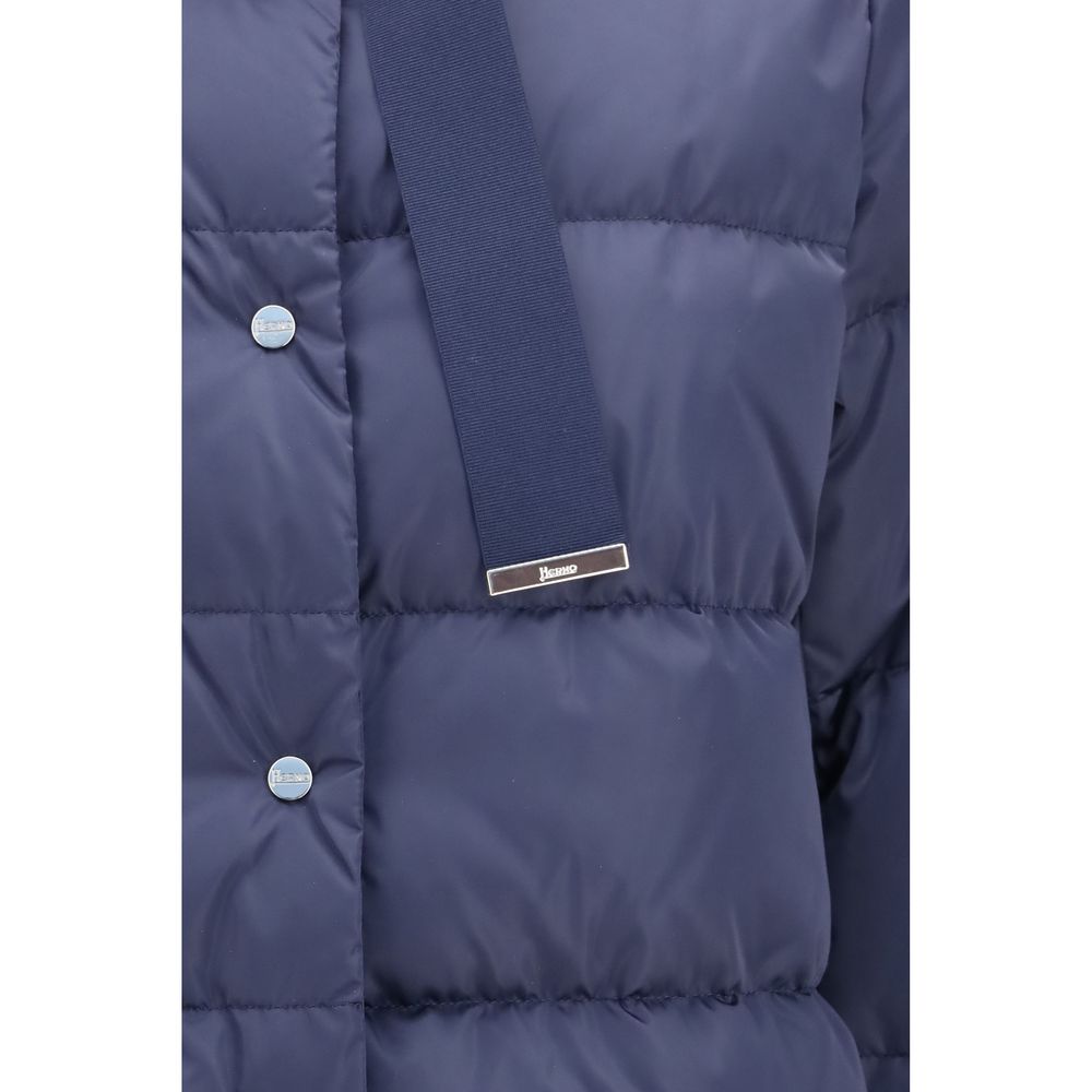 Herno Blue Full-Length Jacket