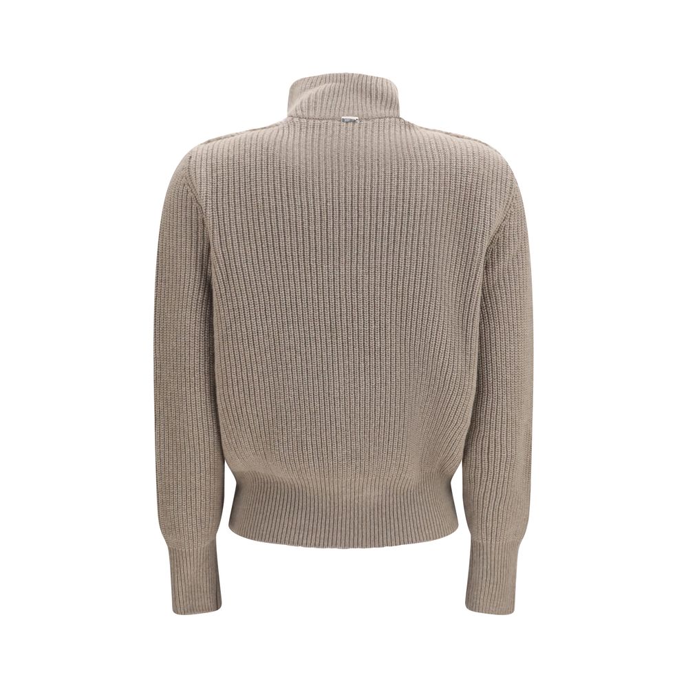 Herno Beige Wool Cardigan