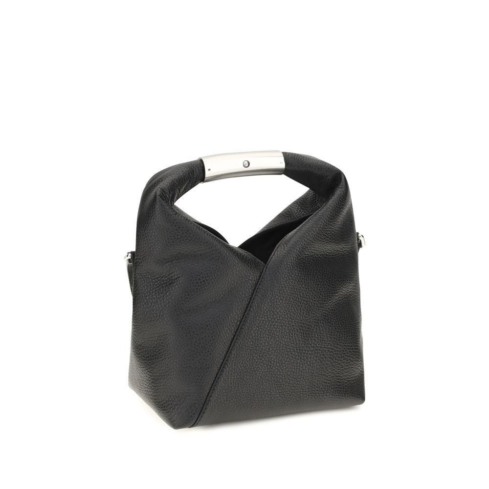 MM6 Black Leather Shoulder Bag