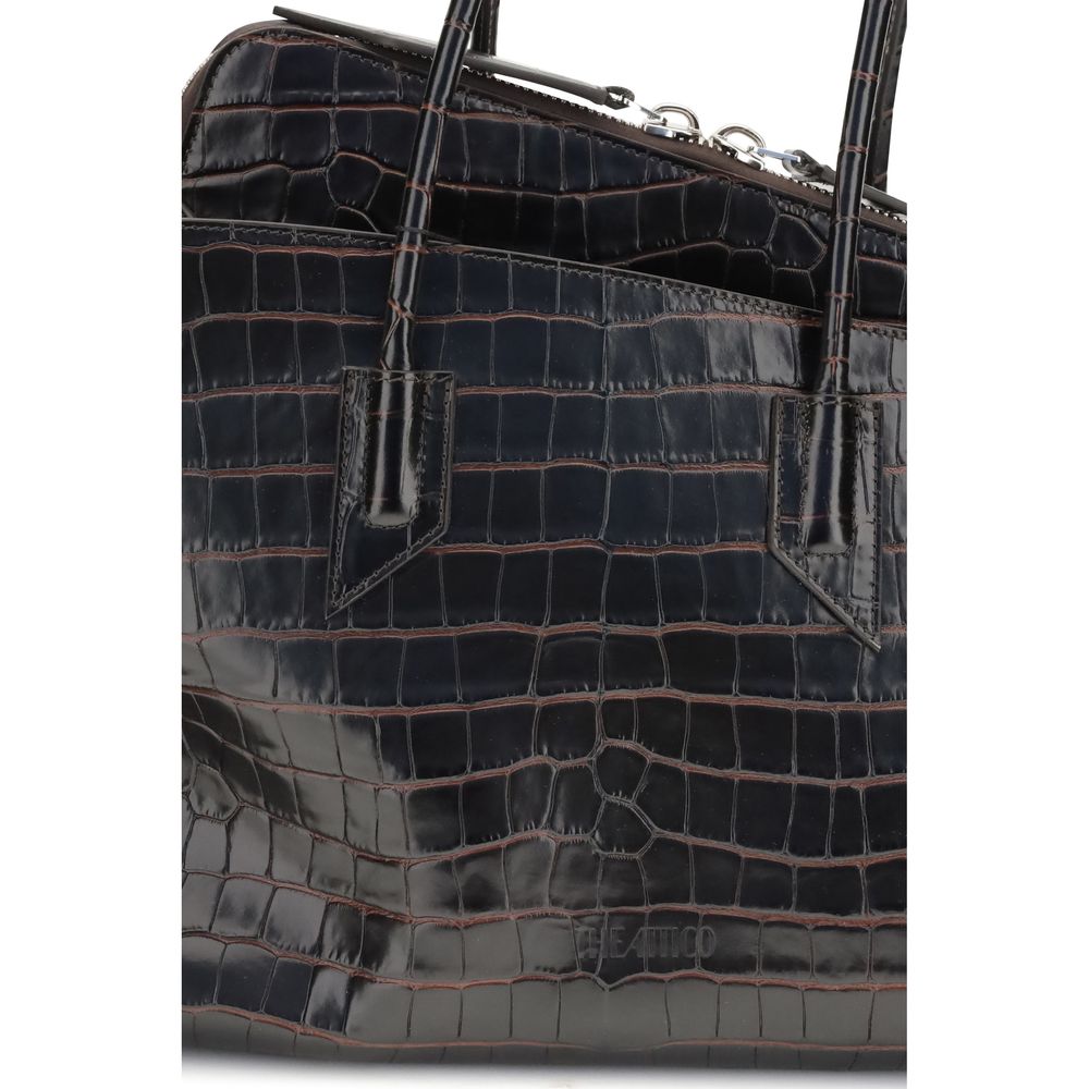 The Attico Black Leather Shoulder Bag