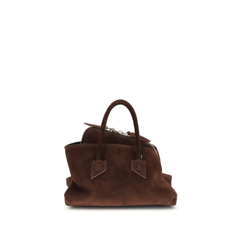 The Attico Brown Leather Shoulder Bag