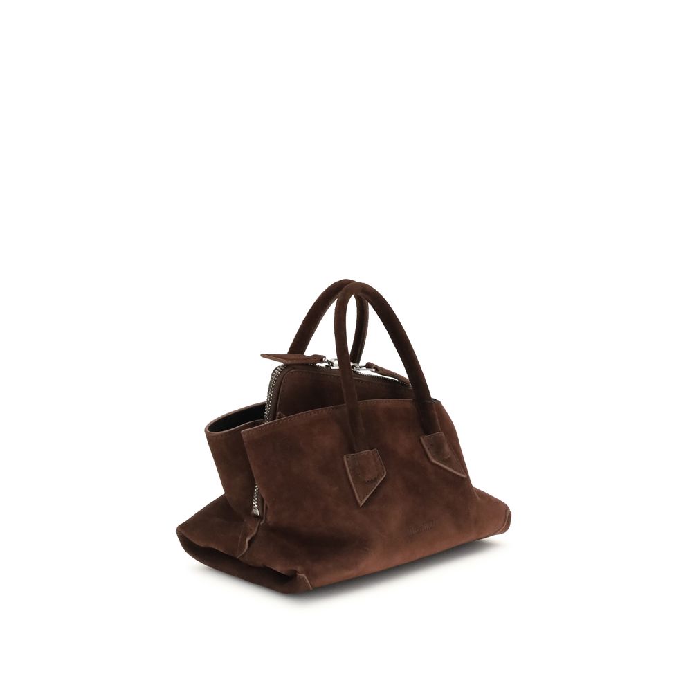 The Attico Brown Leather Shoulder Bag