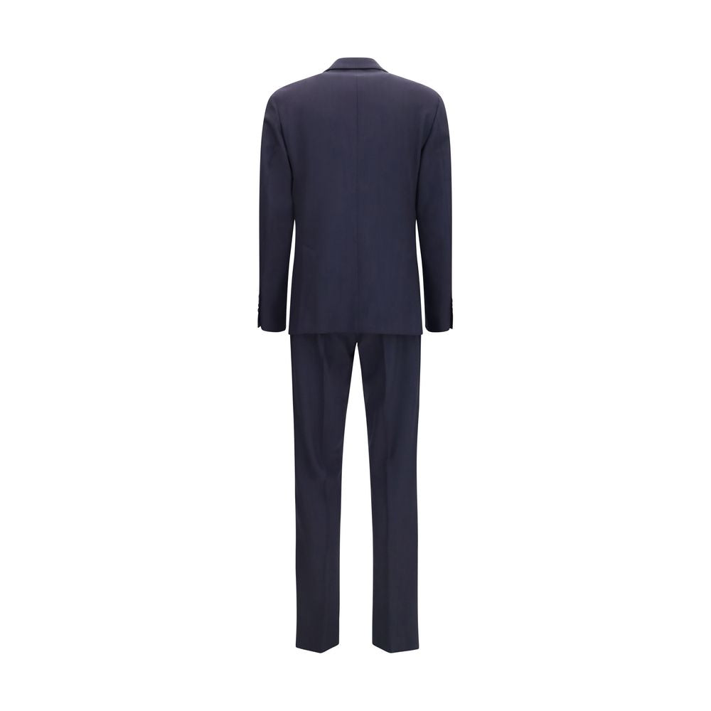 Lardini Blue Wool Two-Piece Suit