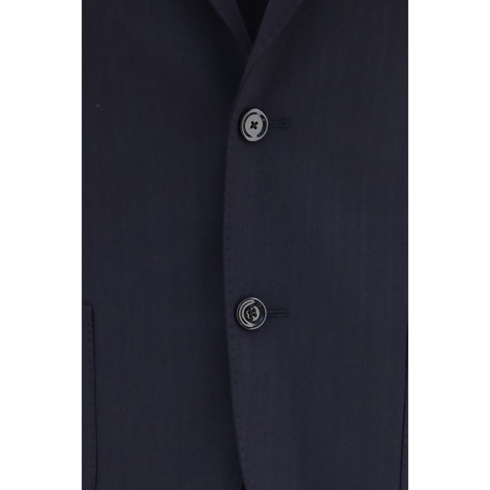 Lardini Blue Wool Two-Piece Suit