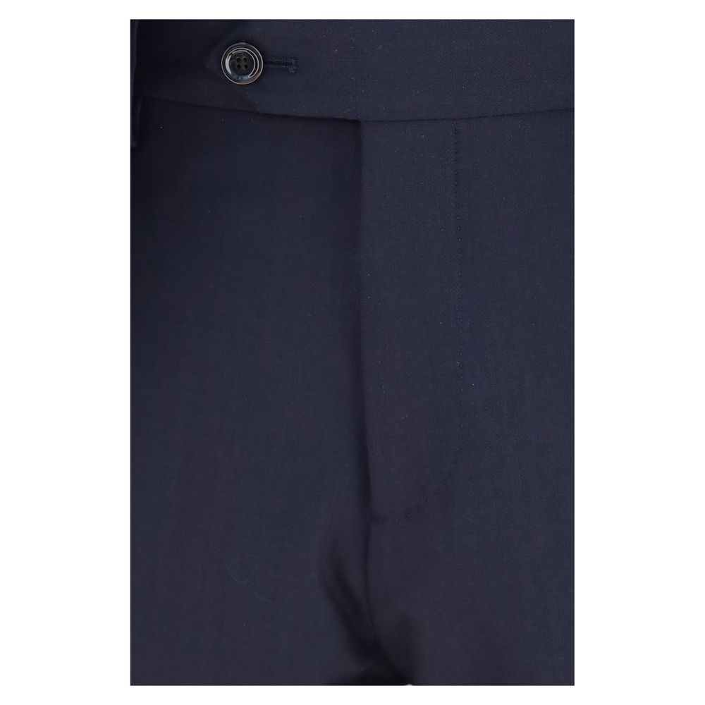Lardini Blue Wool Two-Piece Suit