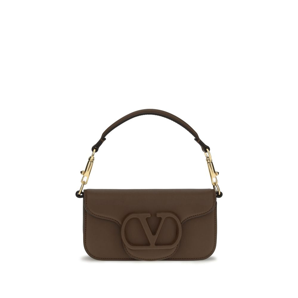 Valentino Garavani Brown Leather Shoulder Bag