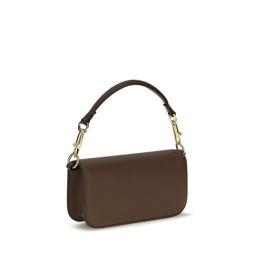 Valentino Garavani Brown Leather Shoulder Bag